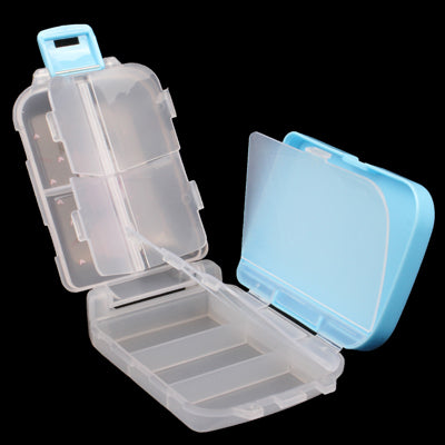 Cartoon Style Medicine Organizer Pill Box Case with Eight Separate Compartments (Random Color Delivery)
