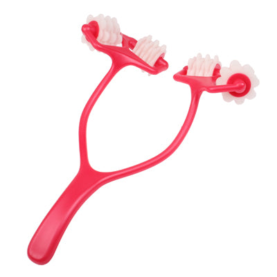 Handheld Bust Toning Roller Massager Breast & Enhance Wand with 4 Groups of Rollers