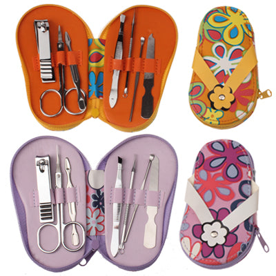 Slippers Style 7 in 1 Flip Flop Pedicure Set Wedding Favors Bridal Shower Gifts (Random Color Delivery)