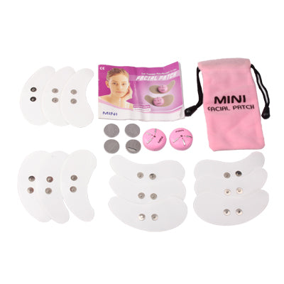 Mini Low Frequency Pulse Massager Help Dispel Eyes Pouch and Dark Under-Eye Circles Facial Patch(Pink)