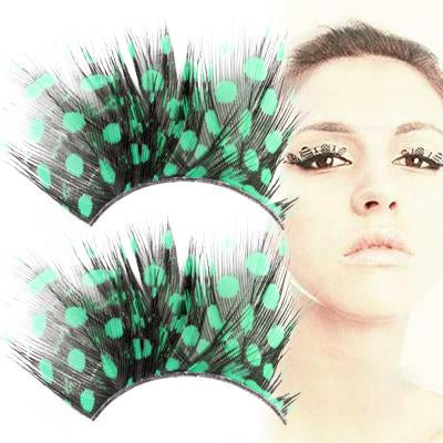 Pair of Spot Design Big Eyes False Eyelashes