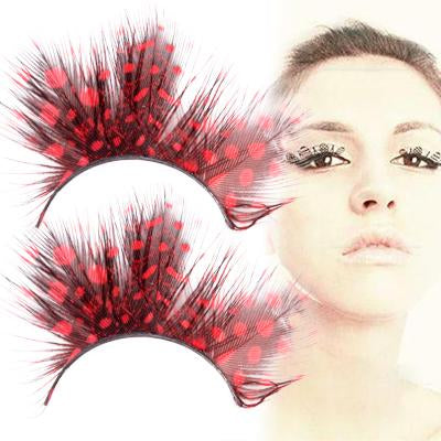 Pair of Spot Design Big Eyes False Eyelashes
