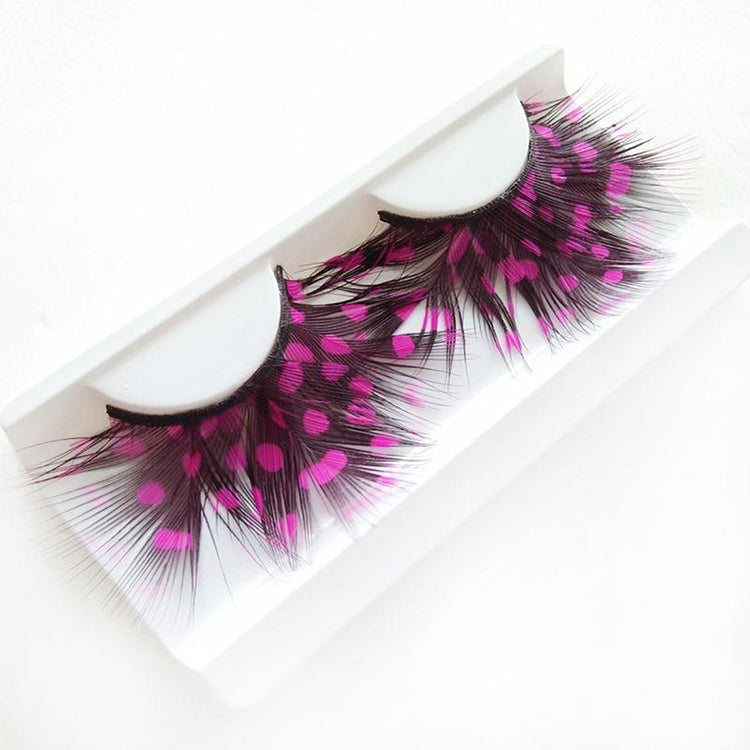 Pair of Spot Design Big Eyes False Eyelashes