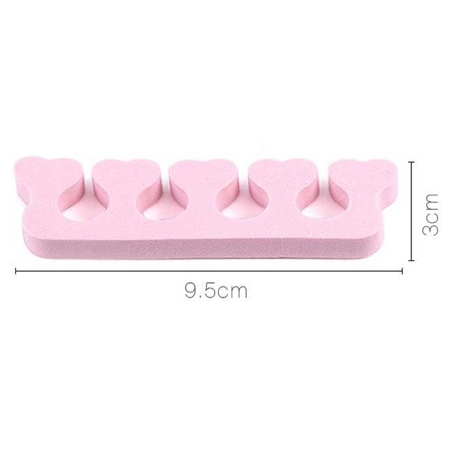 20 PCS Soft Toe Finger Separator Nail Art Manicure Pedicure Nail Art Tool(Pink)