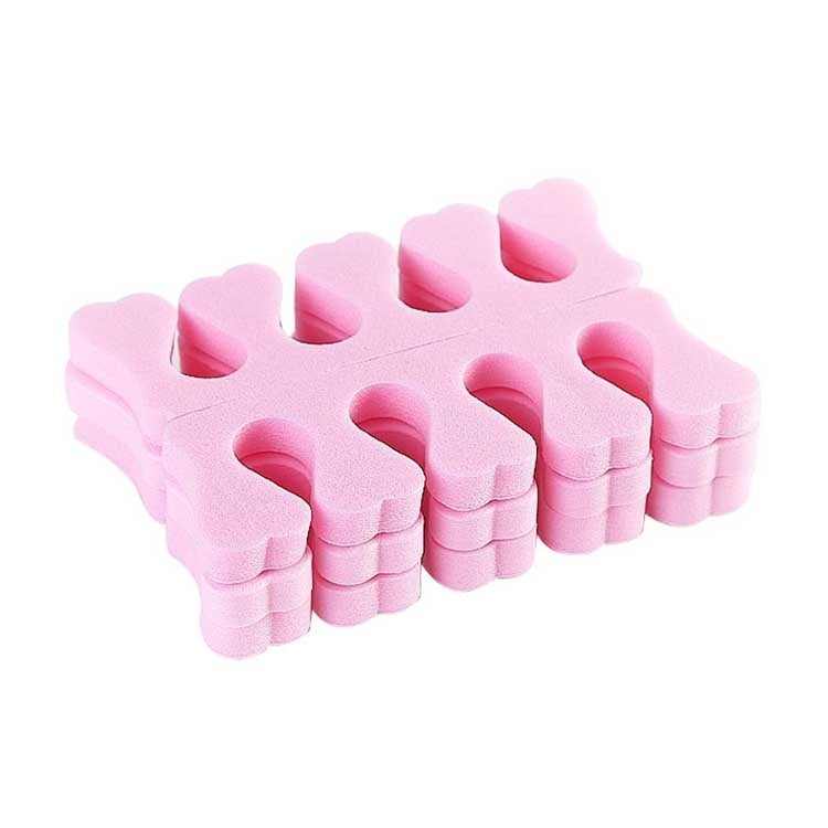 20 PCS Soft Toe Finger Separator Nail Art Manicure Pedicure Nail Art Tool(Pink)