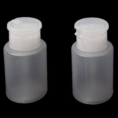 2 PCS Pump Dispenser Bottle for Nail Art Acetone & Polish Remover(White)