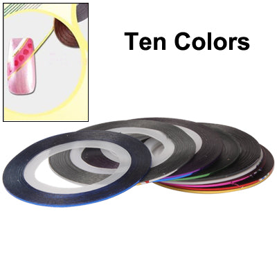 Colourful String for Nail Art (10pcs in one packaging, the price is for 10pcs)