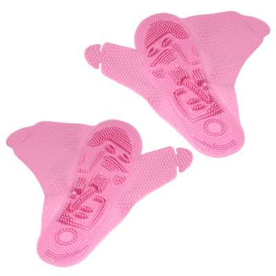 Pair of S Size Foldable Massage Slippers Shoes(Pink)