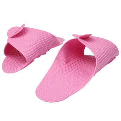 Pair of S Size Foldable Massage Slippers Shoes(Pink)