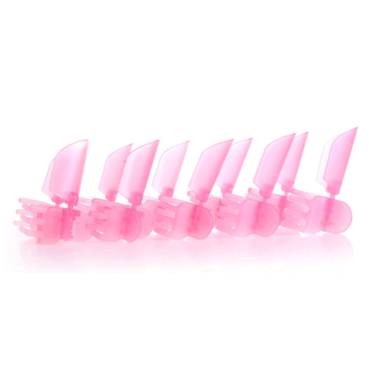 3 Boxes 10 PCS Cute Art Polish Nail Finger Tips Varnish Protective Cover Clip Manicure Tool(Pink)