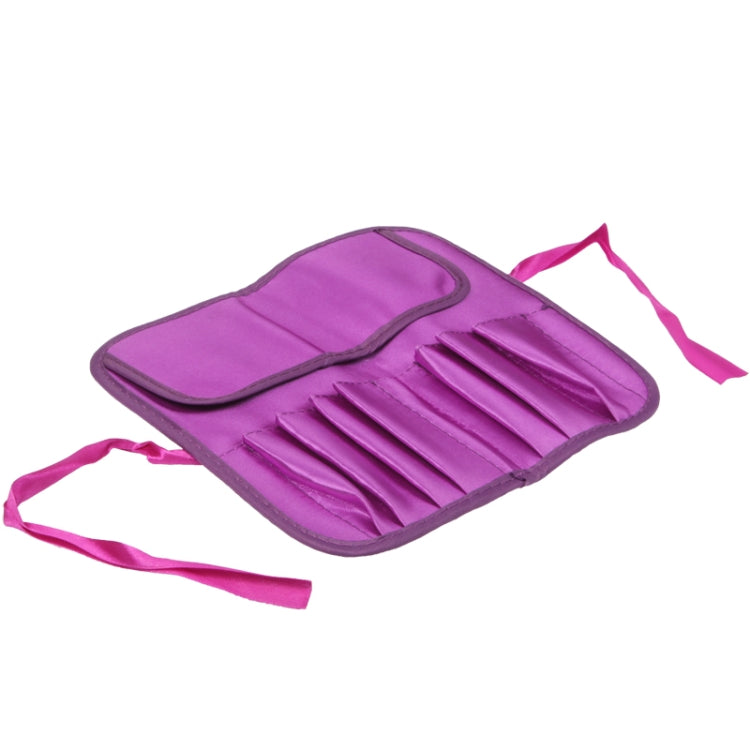 Foldable Manual Sequin Style Cosmetic Brush Case Bag Kit Set 7pcs Brushes Facial Care Product