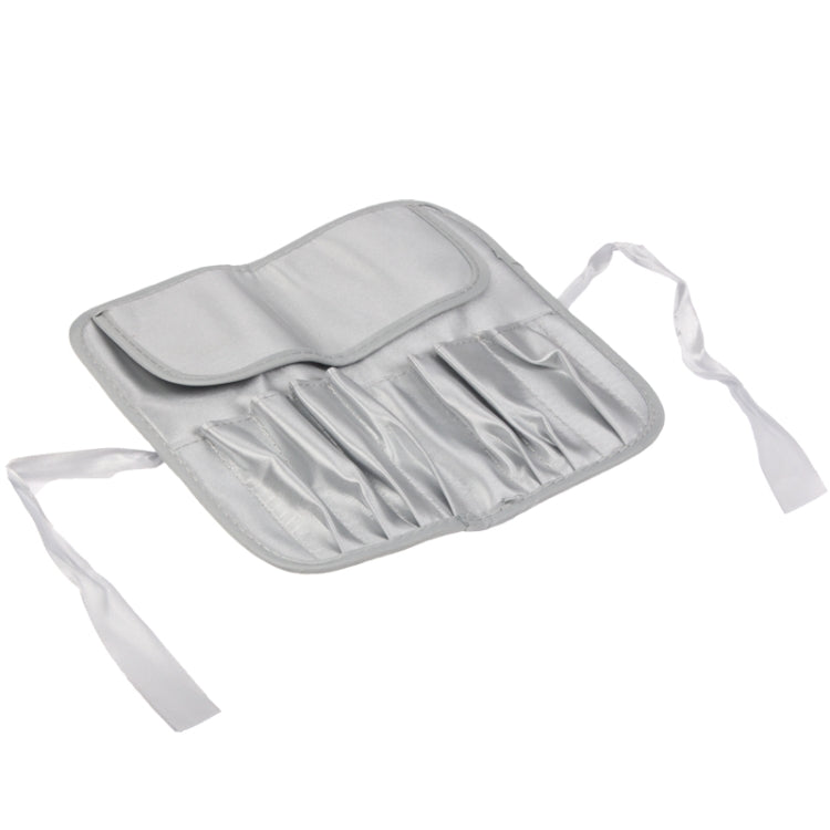Foldable Manual Sequin Style Cosmetic Brush Case Bag Kit Set 7pcs Brushes Facial Care Product