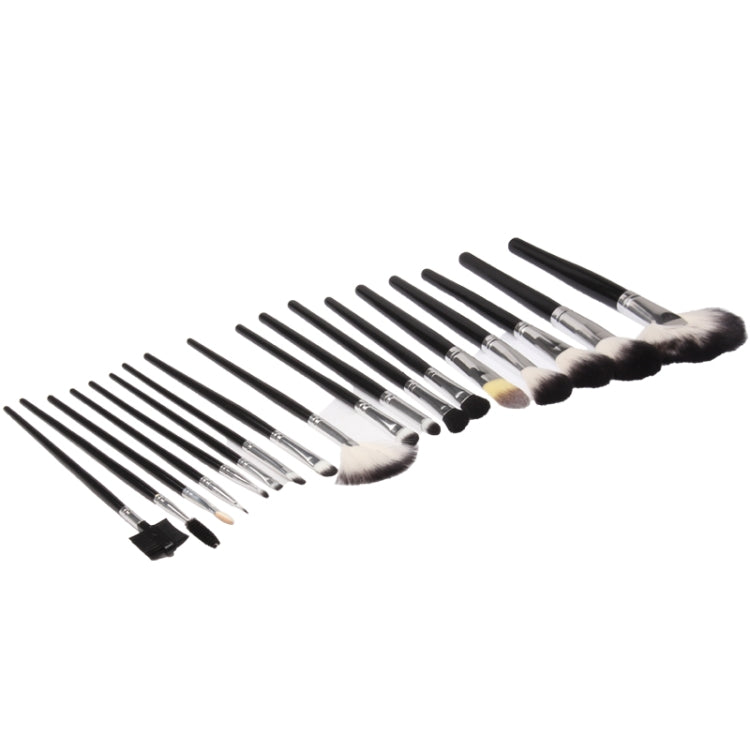 Professional 18pcs Makeup Brush Set Beauty Kit Cosmetic + Rose Pattern PU Leather Carrying Case