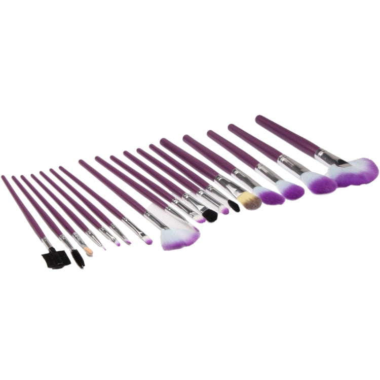 Professional 18pcs Makeup Brush Set Beauty Kit Cosmetic + Rose Pattern PU Leather Carrying Case