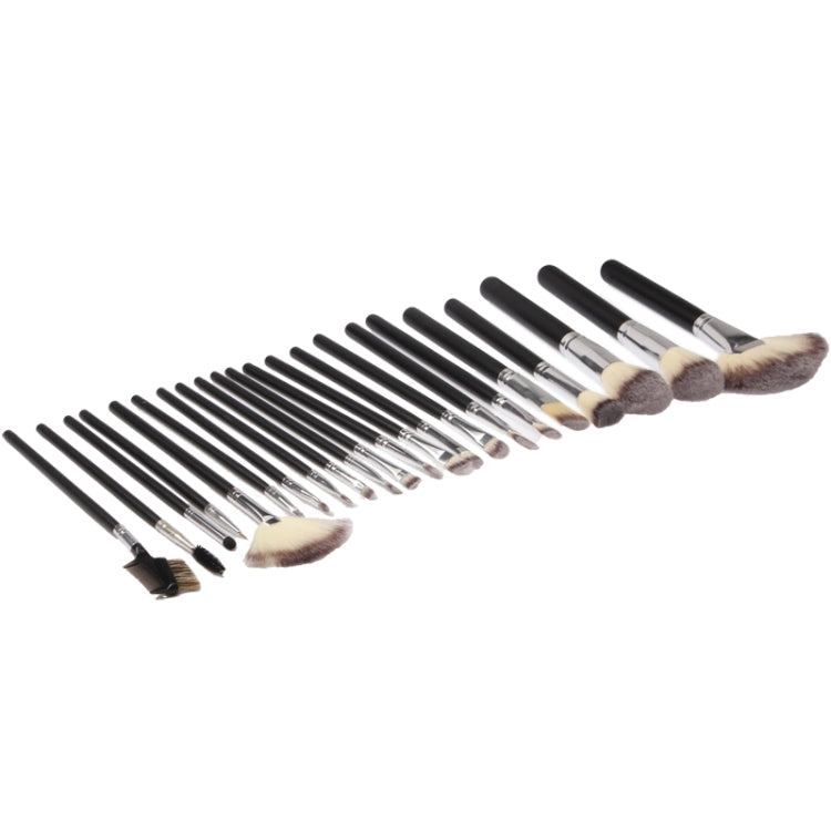 Professional 24pcs Makeup Brush Set Beauty Kit Cosmetic + Snakeskin Pattern PU Leather Carrying Case