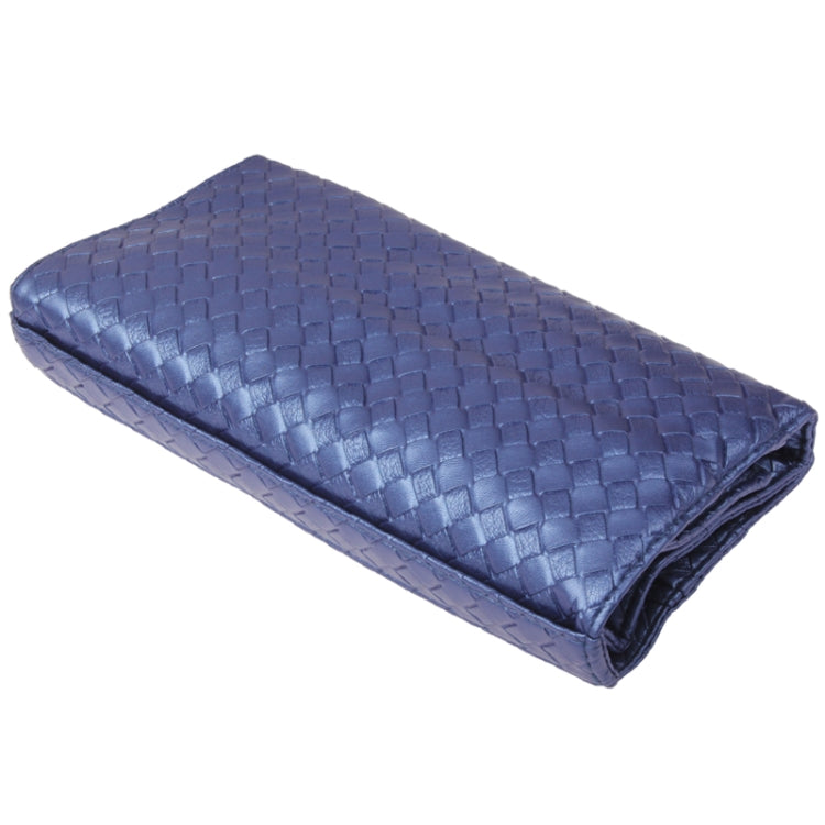 12 PCS Professional Makeup Brush Set Beauty Kit Cosmetic + Grid Pattern PU Leather Carrying Case(Blue)