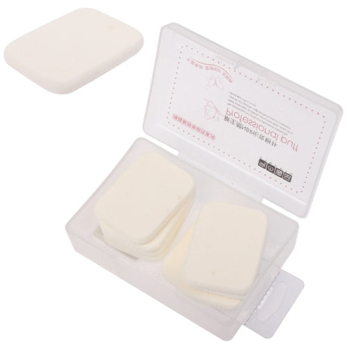 8 PCS Square Shape Professional Use Face Flawless Makeup Powder Puff Sponge (8pcs in One Packaging, The Price is for 8pcs)(Beige)