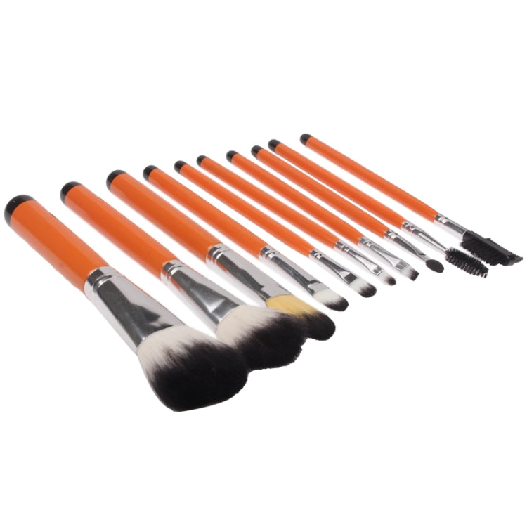 Professional 10pcs Makeup Brush Set Beauty Kit Cosmetic with Alligator Pattern PU Leather Carrying Case
