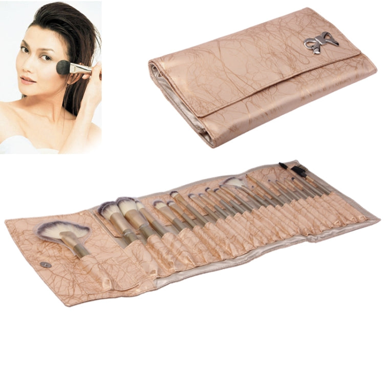 Professional 22pcs Makeup Brush Set Beauty Kit Cosmetic with PU Leather Carrying Case