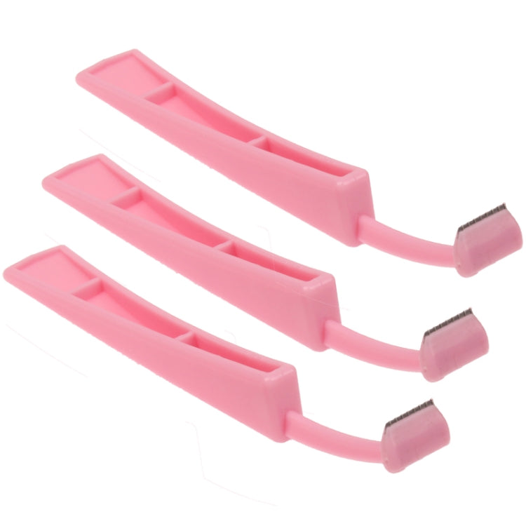 Female Armpit Hair Shave / Leg Hair Knife Razor Wool Implement Shave (3pcs in One Packaging, The Price is for 3pcs)(Pink)