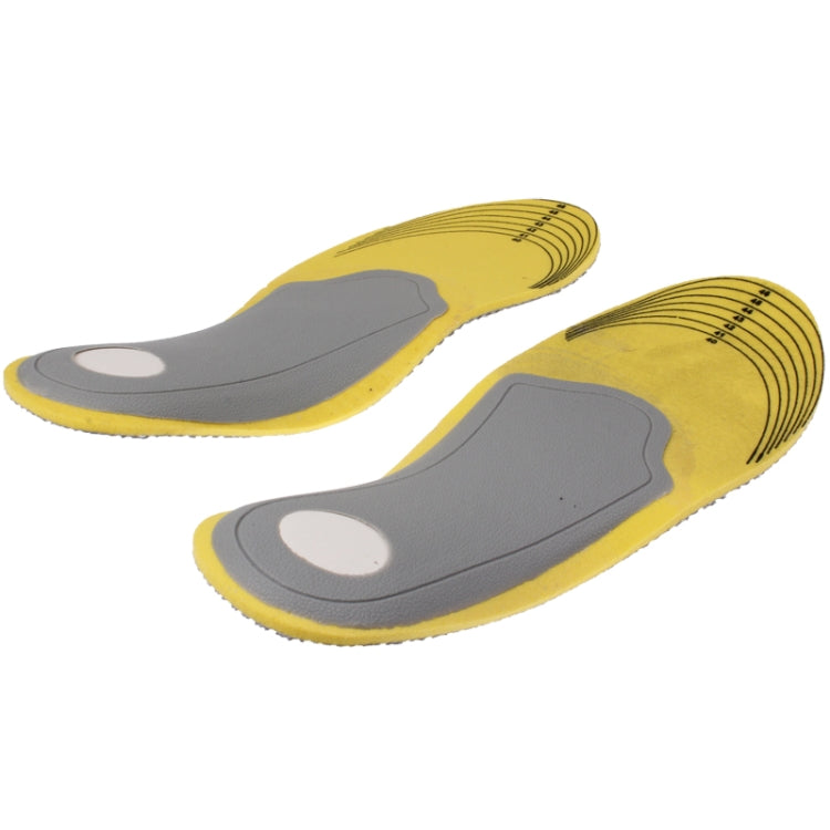 3 Pairs Elasticity Orthotic Arch Support Shoe Pad Sports Running Insoles Cushion for Men, Size: 40-46(Grey)