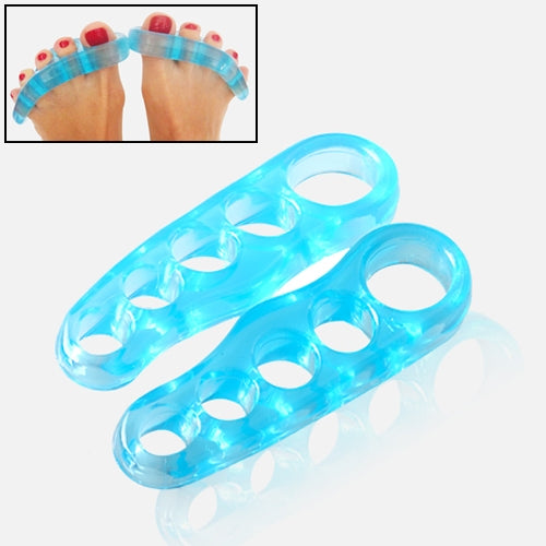 2 PCS Fitness Nail Art Soft Toe Separator(Blue)