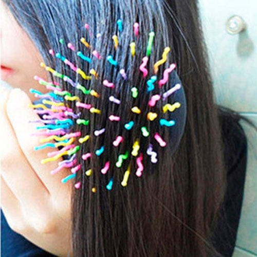 Rainbow Style Massage Hair Comb Styling Tools (Random Color Delivery)