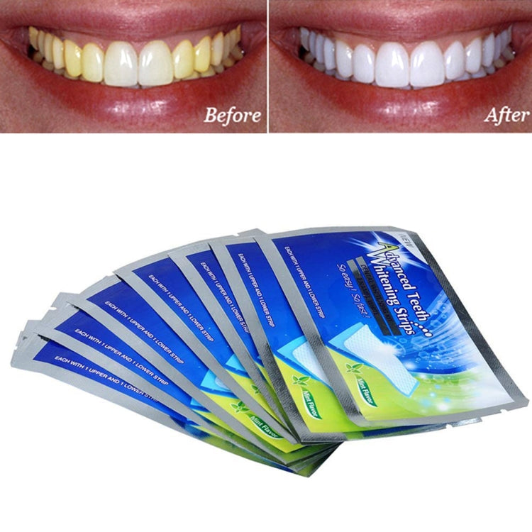 14 PCS Advanced Effective Dental Whitening Kit Mint Flavor Teeth Whitening Strips