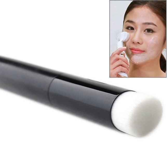 1pc Top Universal Black Wood Handle Washing Nose Clear Inclined Head Brush