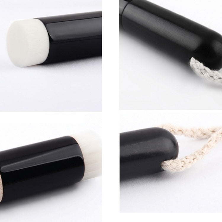 1pc Top Universal Black Wood Handle Washing Nose Clear Inclined Head Brush