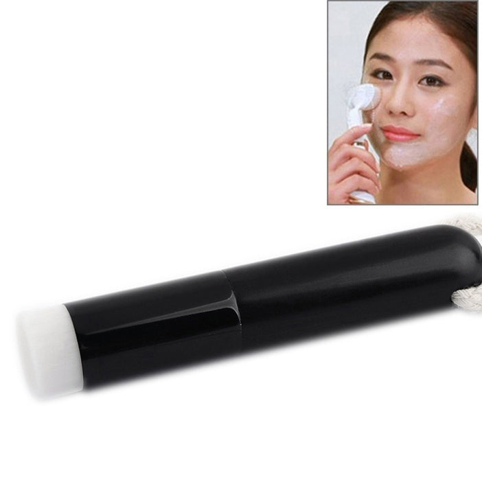 Black Wood Handle Washing Nose Clean Flat Head Brush