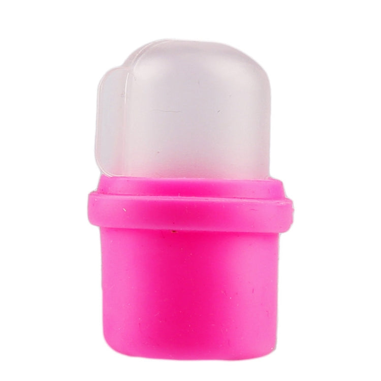 10 PCS Wearable Nail Soakers Polish Remover Soak Cap Nail Art Tool Set for Acrylic Nail(Pink)