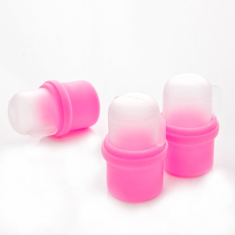 10 PCS Wearable Nail Soakers Polish Remover Soak Cap Nail Art Tool Set for Acrylic Nail(Pink)