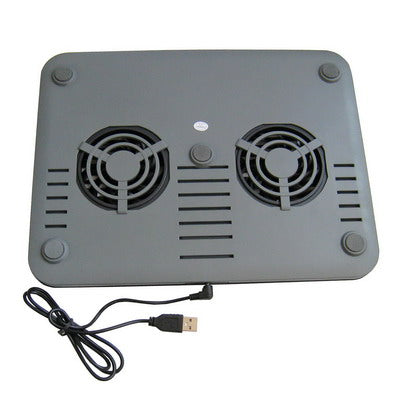 HH-S1009 Laptop Cooling Pad with 2 Fans(Black)
