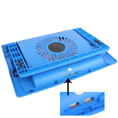 HH-S1012 Metal Feels Design Powerful Laptop USB Cooler Pad with 2 x USB 2.0 HUB