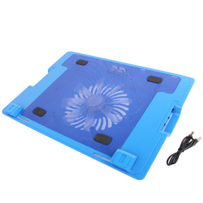 HH-S1012 Metal Feels Design Powerful Laptop USB Cooler Pad with 2 x USB 2.0 HUB
