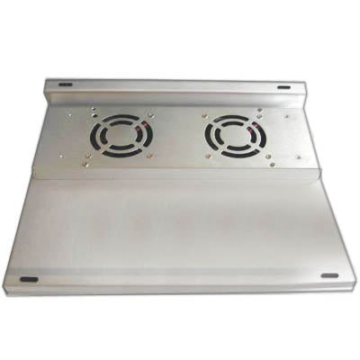 Cooler Pad with 2 fans in Aluminum with USB HUB