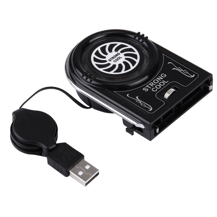 Laptop Notebook Cooling Pad Mute Air Extracting Cooling Fan Turbo Heat Radiator with Appropriative Band Tape Style USB Cable(Black)