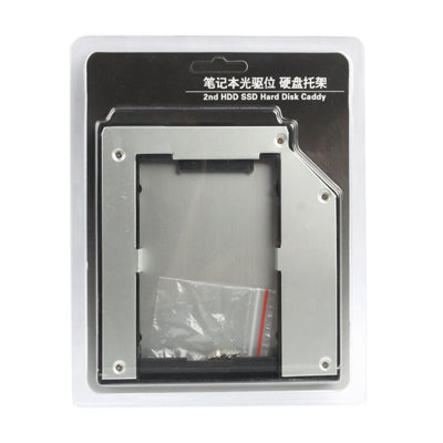 2.5 inch 2nd SATA to SATA HDD Hard Drive Caddy ,Thickness: 12.7mm(Silver)