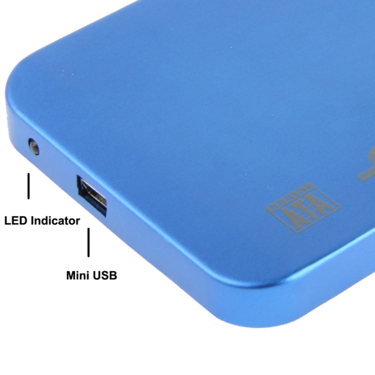 2.5 inch SATA HDD External Case, Size: 126mm x 75mm x 13mm