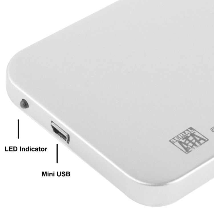 2.5 inch SATA HDD External Case, Size: 126mm x 75mm x 13mm