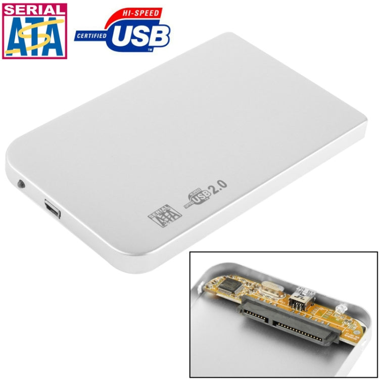 2.5 inch SATA HDD External Case, Size: 126mm x 75mm x 13mm