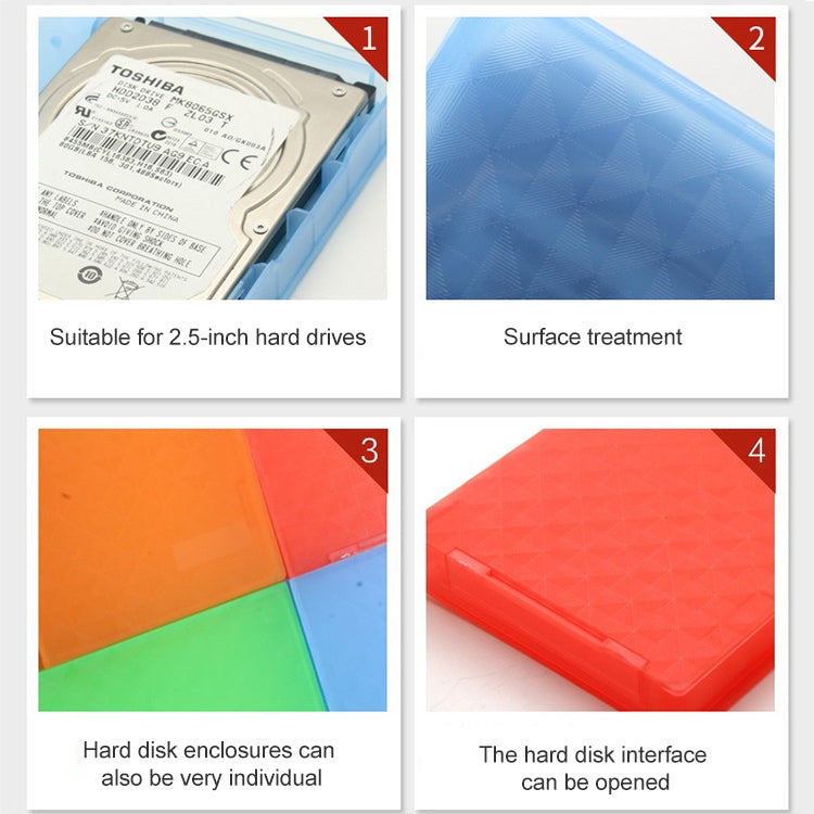 2.5 inch Hard Disk Drive Store Tank(Blue)