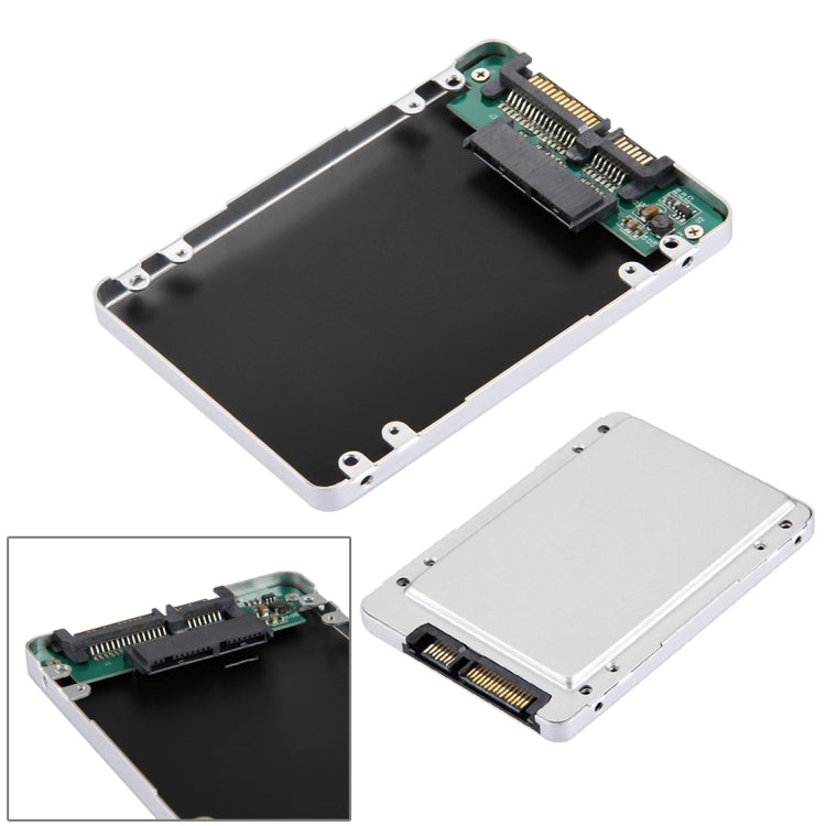 HD2590-SMR 1.8 inch Micro SATA HDD / SSD to 2.5 inch SATA Hard Drive Caddy Adapter(Black)