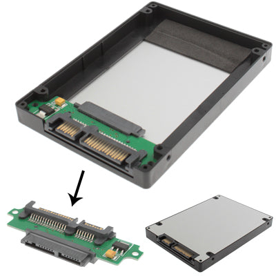 1.8 inch 7+9 Micro SATA SSD to 7+15 2.5 inch SATA Hard Disk