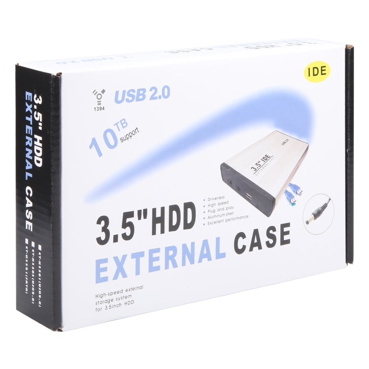 3.5 inch HDD External Case, Support IDE Hard Drive, UK Plug