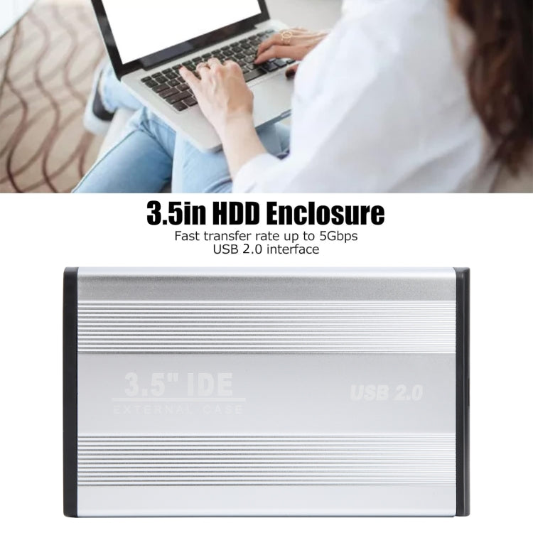 3.5 inch HDD External Case, Support IDE Hard Drive, UK Plug