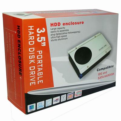 3.5 inch HDD SATA & IDE External Case with Firewire 1394 port,ESATA port(Black)