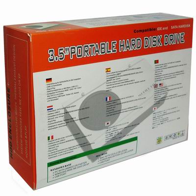 3.5 inch HDD SATA & IDE External Case with Firewire 1394 port,ESATA port(Black)