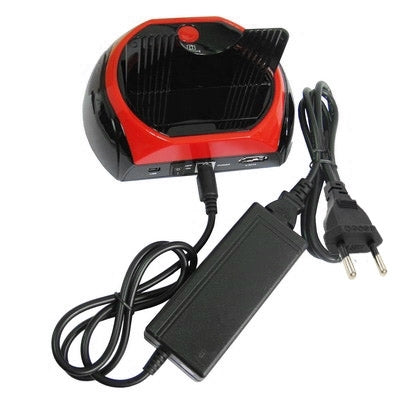 USB 2.0 to SATA (ESATA) HDD Docking One Touch Backup Multi-Dock  with Card reader, HUB(Red)